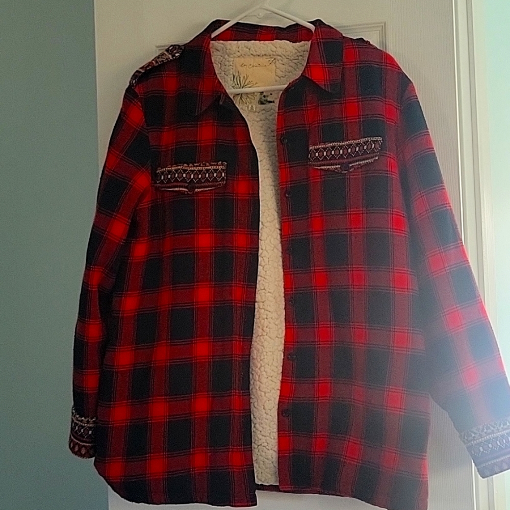 Sherpa lined flannel